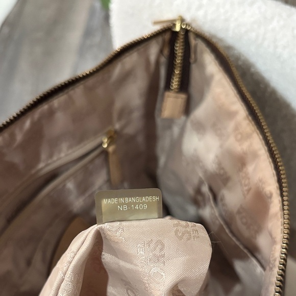 Michael Kors Dark Brown Tote with Gold Accents - Picture 7 of 8